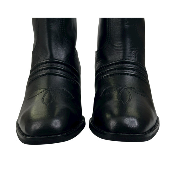 Bibi Lou Briana Western Boots Black Leather Womens Size EU 39 US 8-8.5 New $295 - Picture 3 of 12